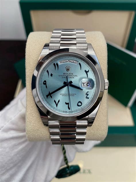 rolex arabic dial watch